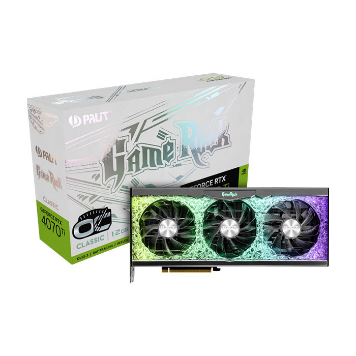 Palit GeForce RTX 4070Ti GameRock Classic OC 12G -Seconde Vie-Etat Satisfaisant - Carte graphique - 0