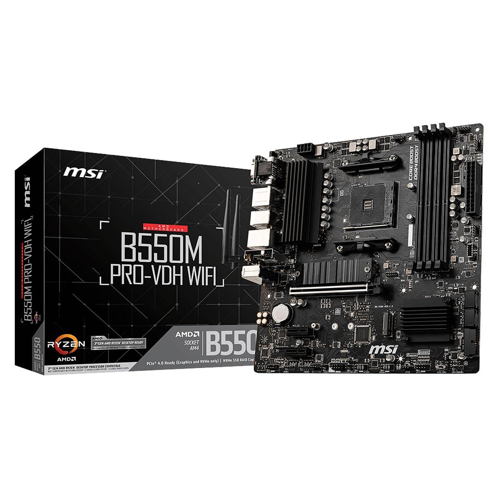 MSI B550M PRO-VDH WIFI Micro-ATX  - Carte mère MSI - Cybertek.fr - 0