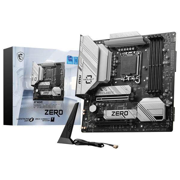 MSI B760M PROJECT ZERO Micro-ATX  - Carte mère MSI - Cybertek.fr - 0