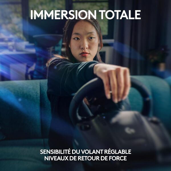 Logitech G923 Racing Wheel & Pedals PC et Playsation Edition (941-000149) - Achat / Vente Base de volant Simracing sur Cybertek.fr - 8
