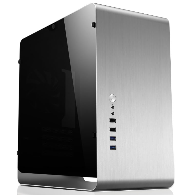 Jonsbo UMX3 Window Silver Gris - Boîtier PC Jonsbo - Cybertek.fr - 1