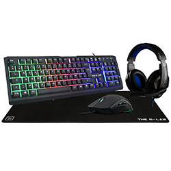 The G-LAB COMBO CHROMIUM - Clavier/Tapis/souris/Casque