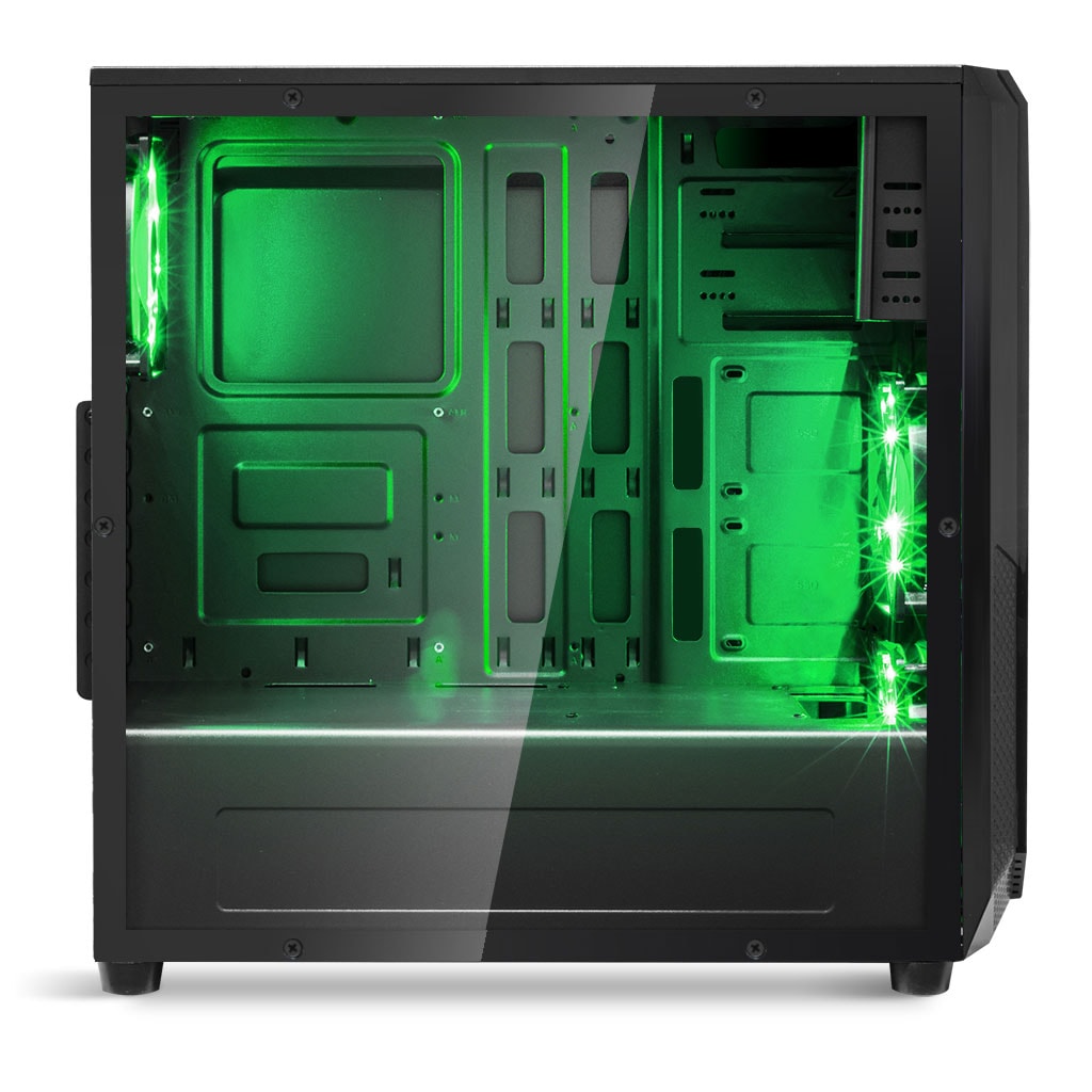 Spirit Of Gamer ROGUE I GREEN Noir - Boîtier PC Spirit Of Gamer - 2