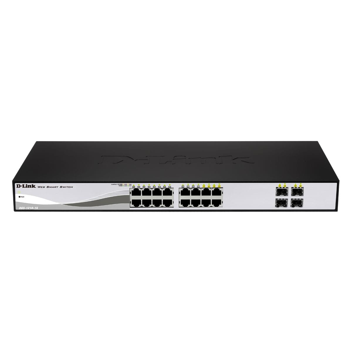 Switch D-Link 16 ports 10/100/1000 dont 4 Combo SFP -DGS-1210-16 - 0