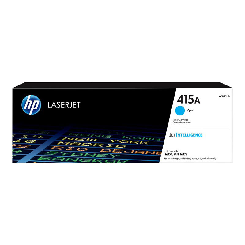 Toner cyan 415A 2100 pages - W2031A pour imprimante Laser HP - 0