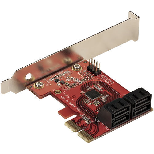 Carte contrôleur StarTech PCI-E - 4 Ports SATA - 4P6G-PCIE-SATA-CARD