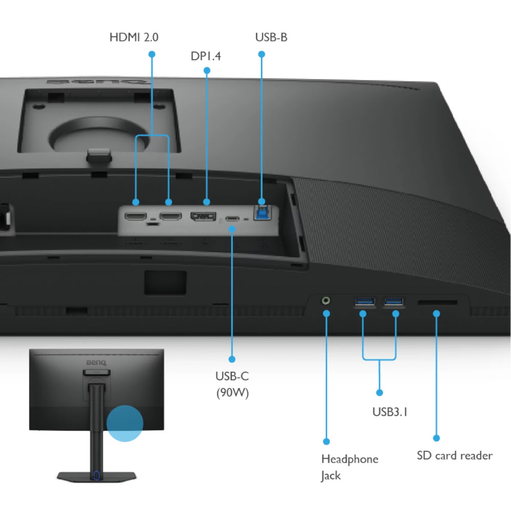 BenQ 27 pouces  SW272U - Ecran PC BenQ - Cybertek.fr - 3