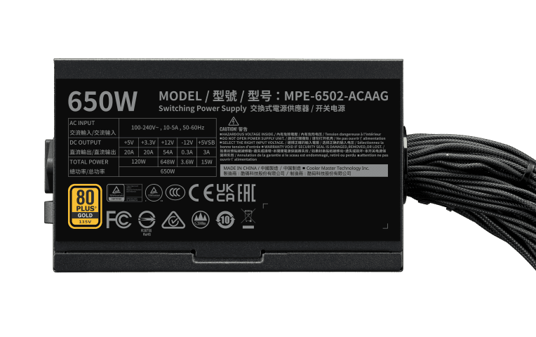 Cooler Master 80+ Gold (650W) - Alimentation Cooler Master - 2