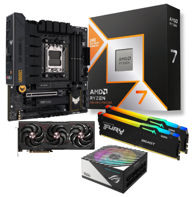 B650M-PLUS+R79800X3D+Beast32G RGB+RX9070XT+SFX750W - Cybertek.fr - 0
