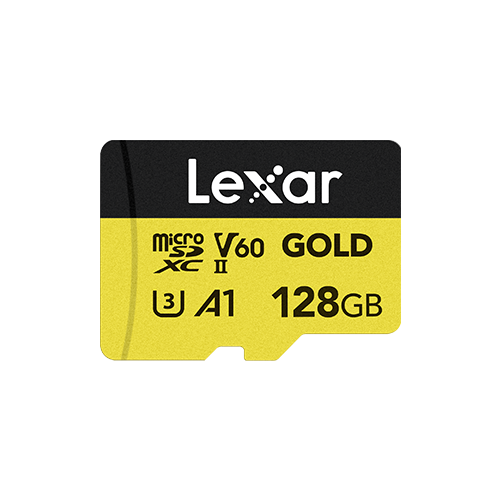 Lexar Gold - Micro SD 128Go V60 - Carte mémoire Lexar - 0