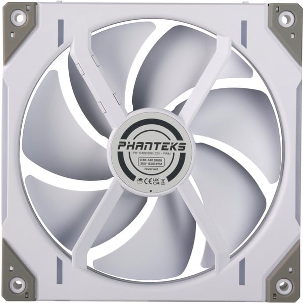 Phanteks D30 Regular White 140mm D-RGB - Ventilateur boîtier - 1