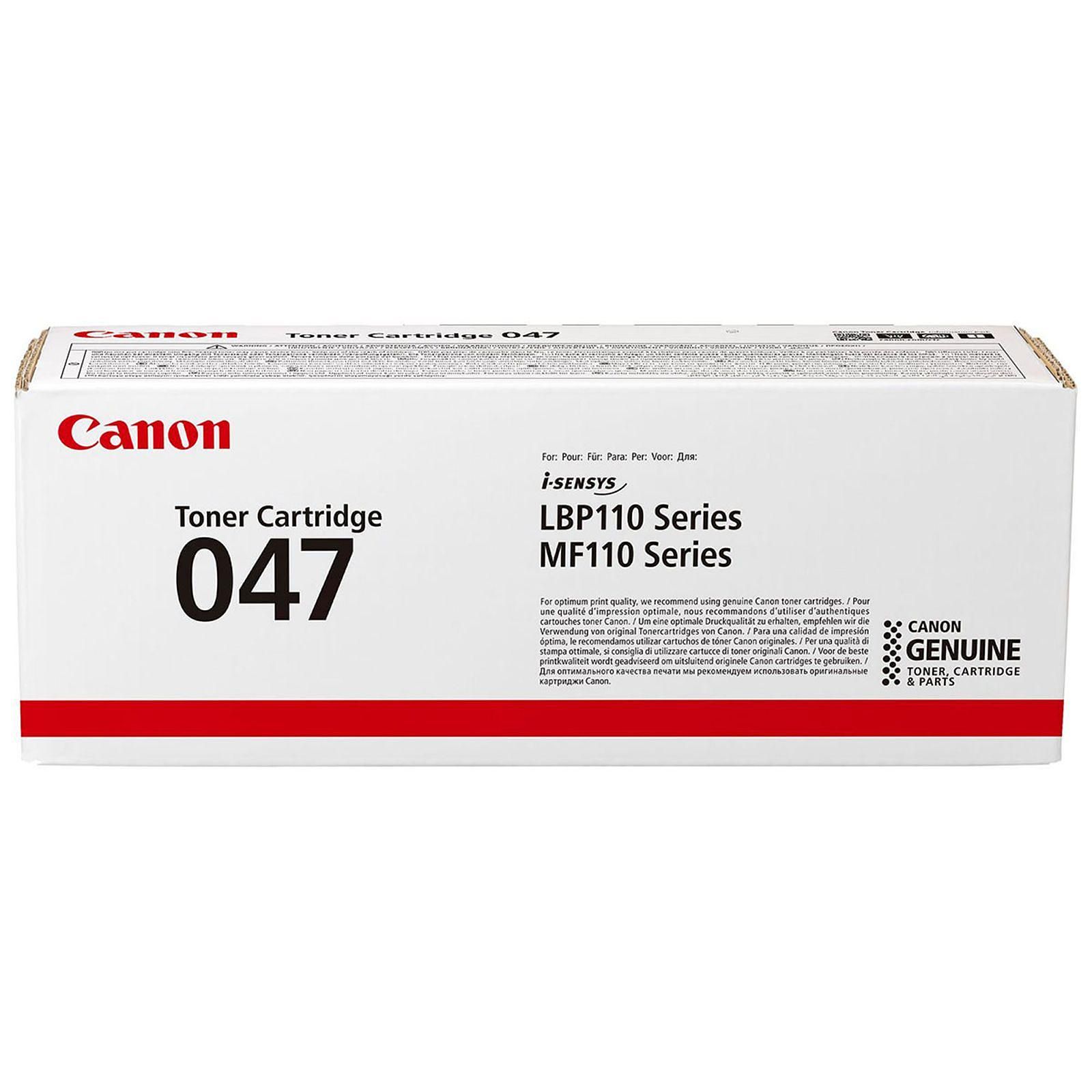 Toner Noir 047 1600 Pages - 2164C002 pour imprimante Laser Canon - 1