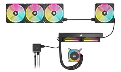 Corsair iCUE LINK QX120 RGB 120mm PWM Expansion Kit Noir - Ventilateur boîtier - 1