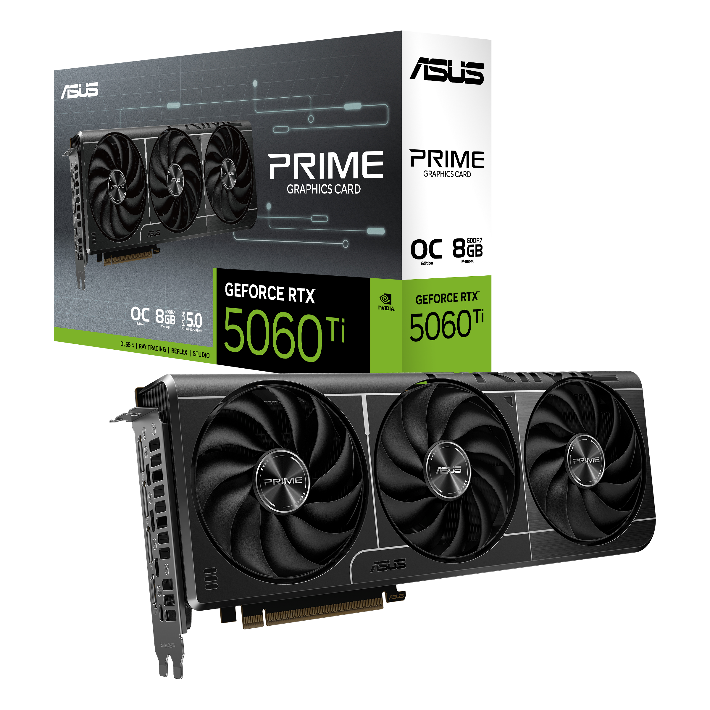 Asus PRIME GeForce RTX 5060 Ti 8GB GDDR7 OC Edition - Carte graphique - 0