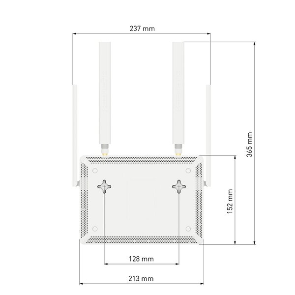 KEENETIC Hero 4G+ - 5 ports/AX1800/Mesh/Wi-Fi 6/4G+ - Routeur - 10