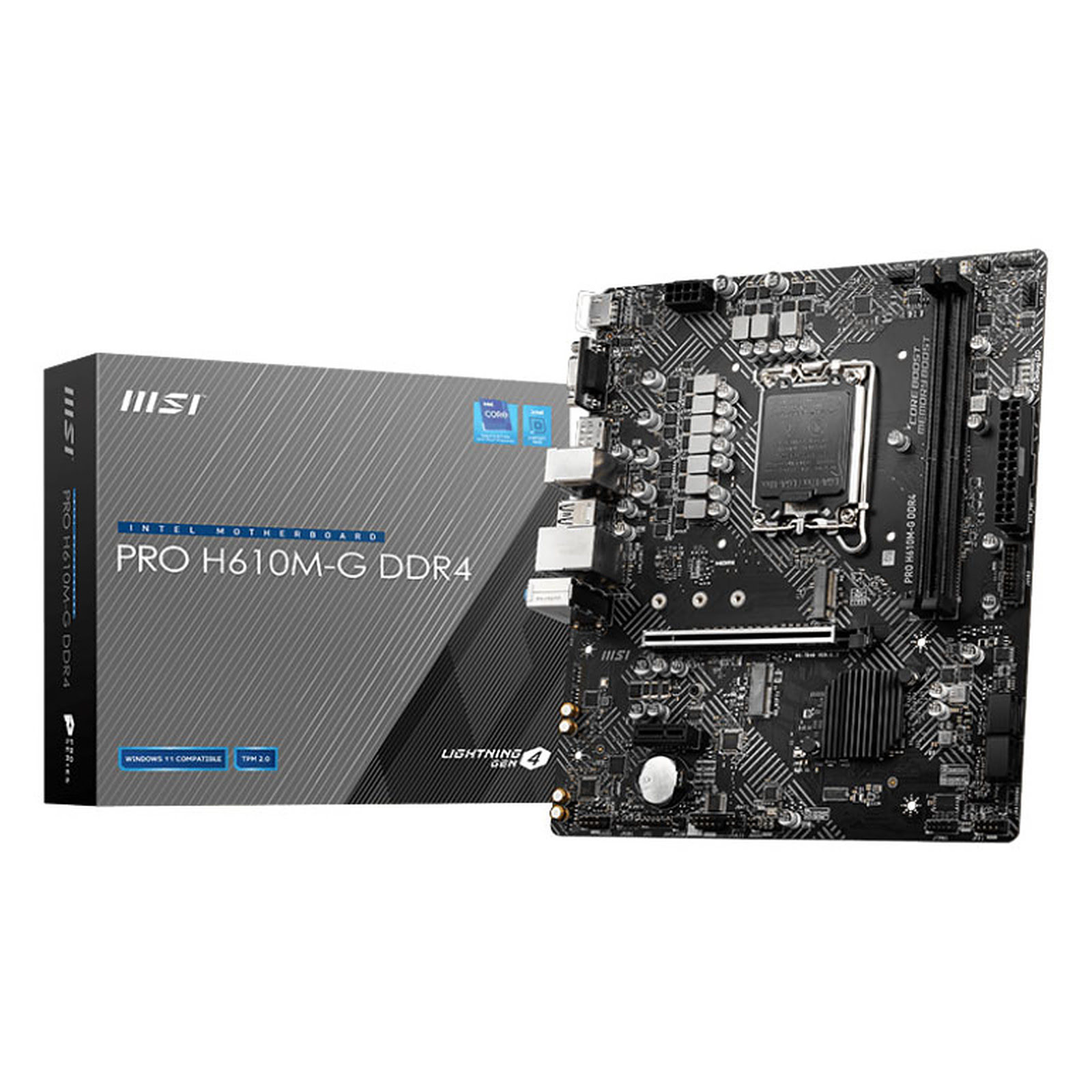 MSI PRO H610M-G DDR4 Micro-ATX  - Carte mère MSI - Cybertek.fr - 0