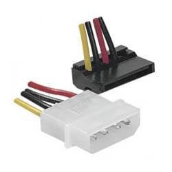 Adaptateur Alim SATA coudé vers Molex  - Connectique PC - 0