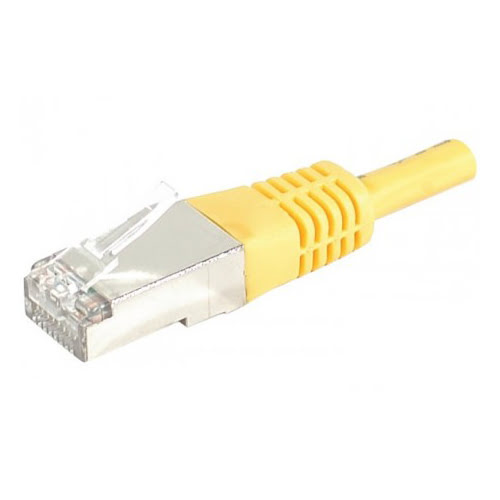 Connectique réseau Cybertek RJ45 Cat6 S/FTP Jaune - 0,15m