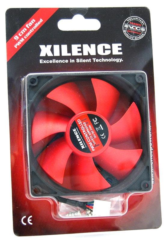 Xilence Case Fan black/red COO-XPF92.R.PWM 19dB 9cm - Ventilateur CPU - 0