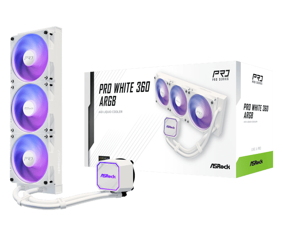 ASRock PRO 360 ARGB - 360mm - Blanc - Watercooling ASRock - 1