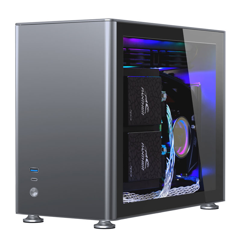 Jonsbo A4 Grey Gris - Boîtier PC Jonsbo - Cybertek.fr - 3