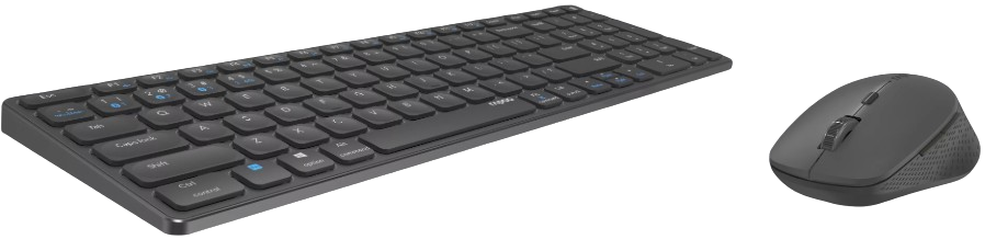 Rapoo 9700M - Pack Clavier/Souris - Cybertek.fr - 1