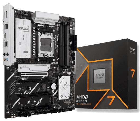 PRIME B850-PLUS WIFI + Ryzen 7 9700X box - Cybertek.fr - 0
