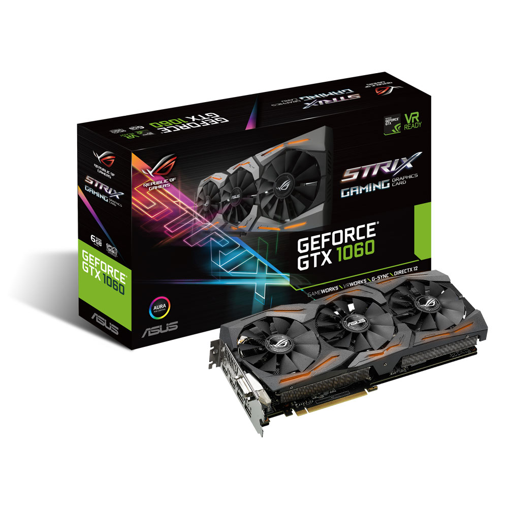 Asus STRIX-GTX1060-6G-GAMING  - Carte graphique Asus - Cybertek.fr - 0