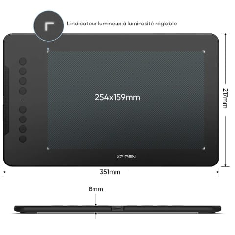 XPPEN Deco01 V3 5080LPI/10"/Noir - Tablette graphique XPPEN - 3