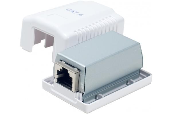 Réseau divers Cybertek Boitier Mural CAT6 - 1 RJ45 blindé