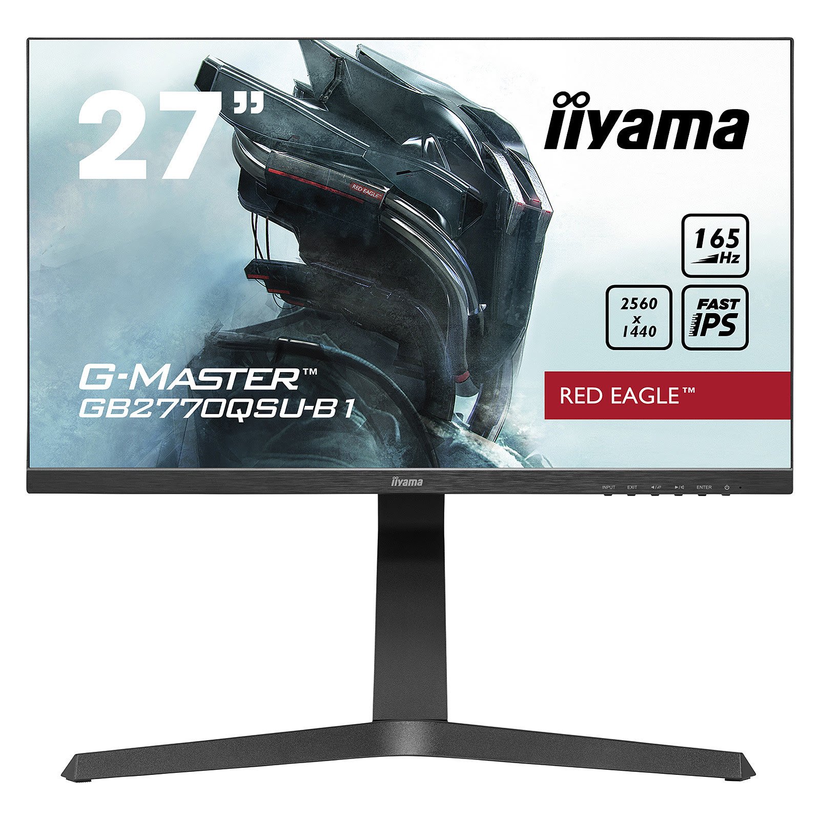 Iiyama 27 pouces  GB2770QSU-B1-TBE - Ecran PC Iiyama - Cybertek.fr - 0