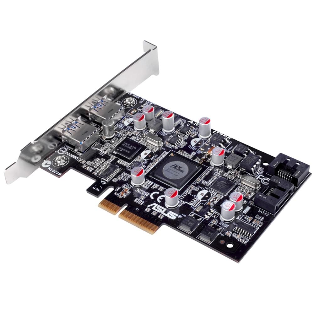 PCI-E 2 ports USB 3.0 + 2 ports SATA III 6Gb - Carte contrôleur - 0