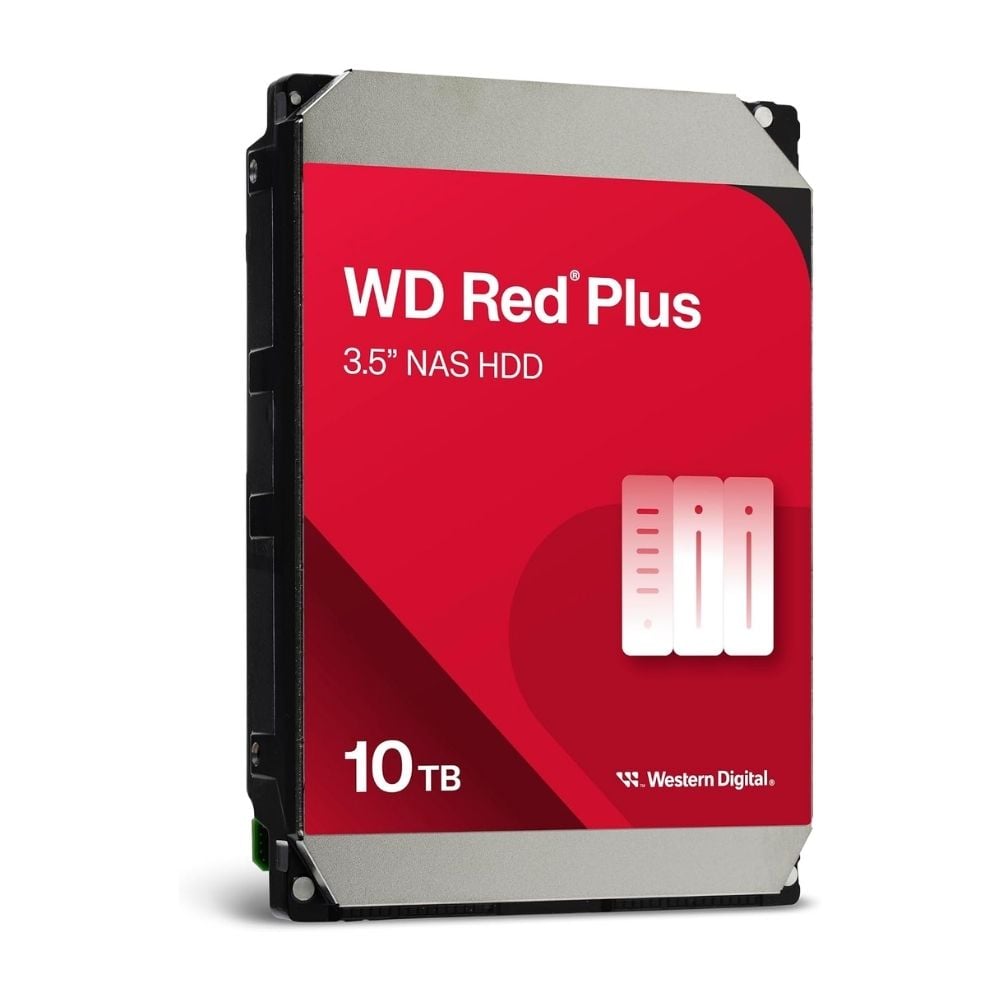 Disque dur 3.5" interne WD 10To RED PLUS SATA III 512Mo - WD100EFGX Cybertek