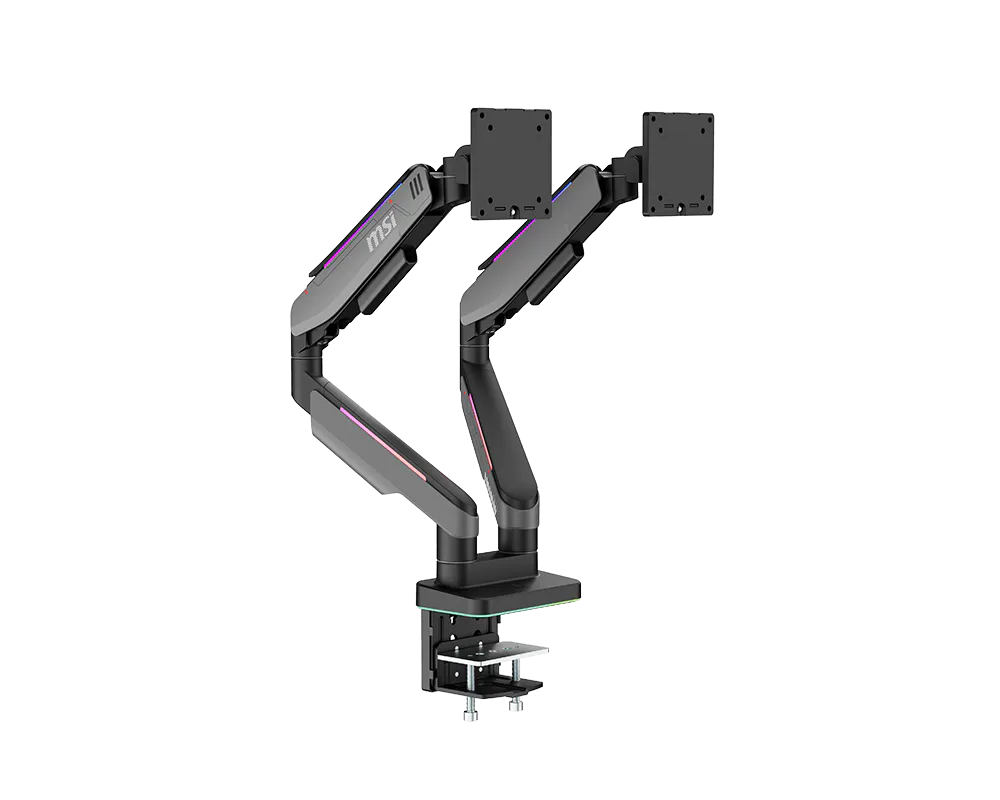 MPG MT201DRG double bras 27" 35" VESA 100x100 RGB - Accessoire écran - 0