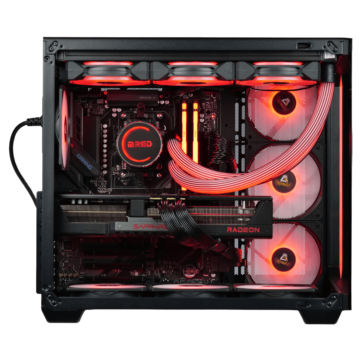 Cybertek RED FLAG V2 - R7-9800X3D/9070XT/32Go/2To - GB-CYB (PCG-10602990) - Achat / Vente PC Fixe sur Cybertek.fr - 1