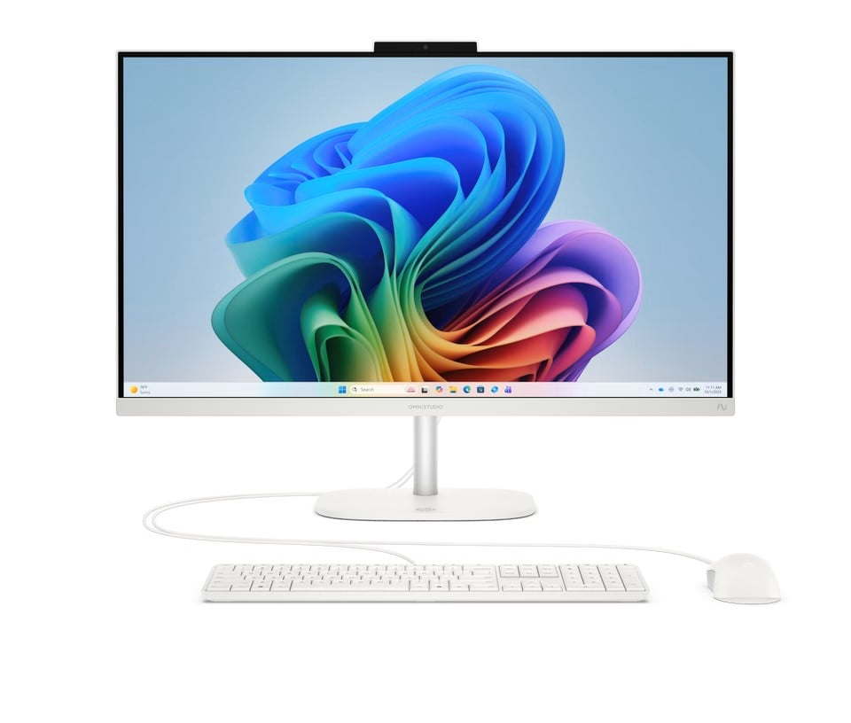 HP OmniStudio 27" FHD/RAI7 445/16Go/512Go/W11 Blanc - All-In-One PC/MAC - 0