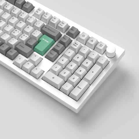 Keychron Set de touches - White Mint - Complet/ISO-FR/PBT (T61) - Achat / Vente Modding sur Cybertek.fr - 3