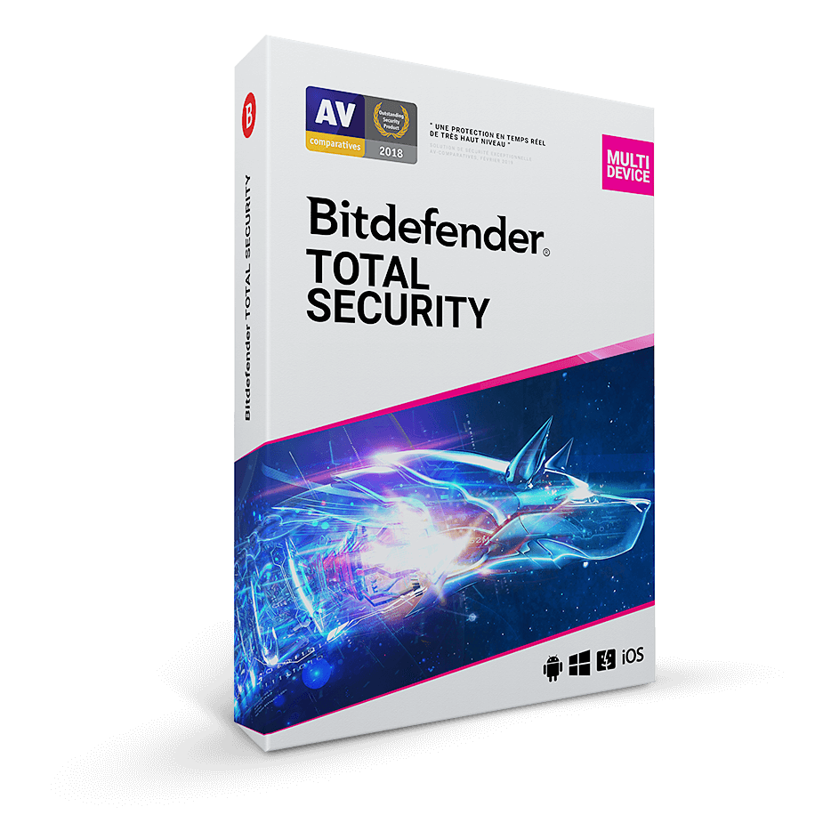 Bitdefender Total Security Multi-Device - 2 Ans / 10 App. - Logiciel sécurité - 0