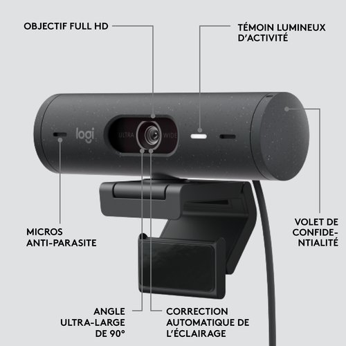 Logitech BRIO 500 HD - Webcam - Cybertek.fr - 11