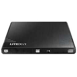 Lite-On eBAU108 DVD+/-RWDL Externe Slim USB2 Noir - Graveur - 0