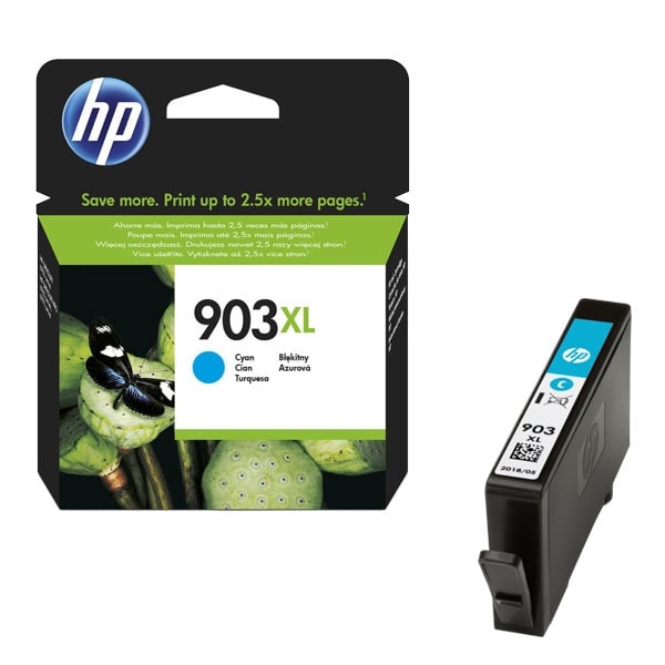 Cartouche Cyan rendement élevé 903XL - T6M03AE pour imprimante  HP - 0