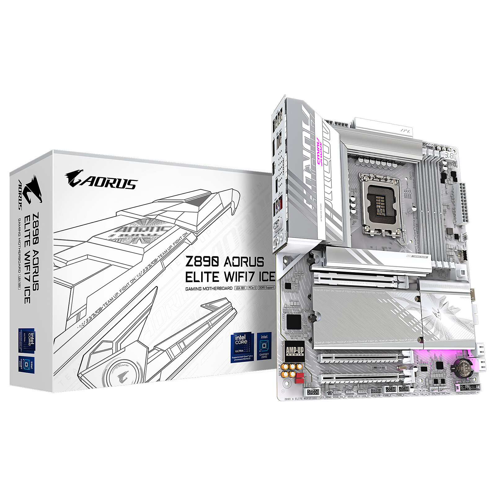 Carte mère Gigabyte Z890 A ELITE WF7 ICE Cybertek