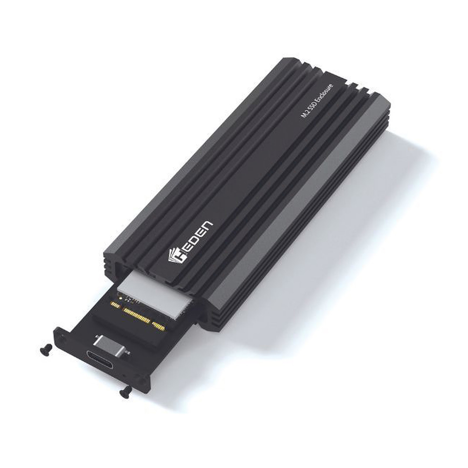 image produit Heden 2.5" USB-C 3.2 Gen.2 pour SSD M.2 NVME/SATA Cybertek