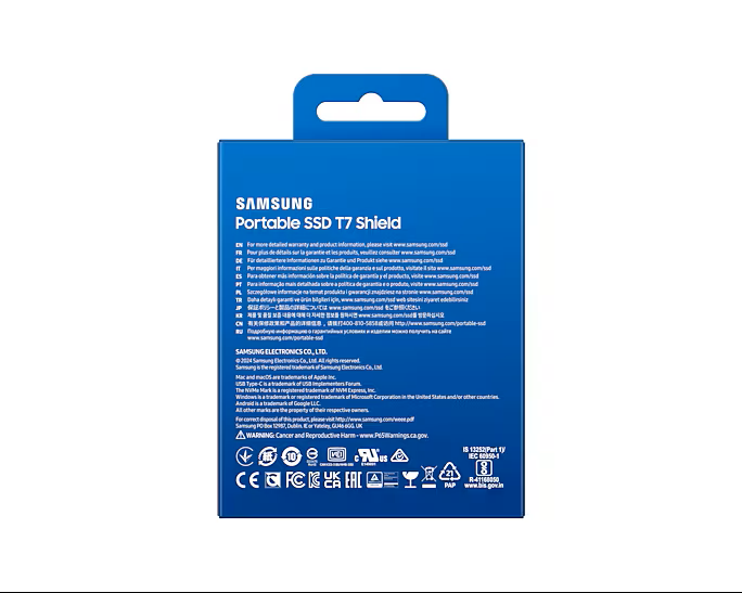 Samsung T7 SHIELD 4To Black (MU-PE4T0S/EU) - Achat / Vente Disque SSD externe sur Cybertek.fr - 8