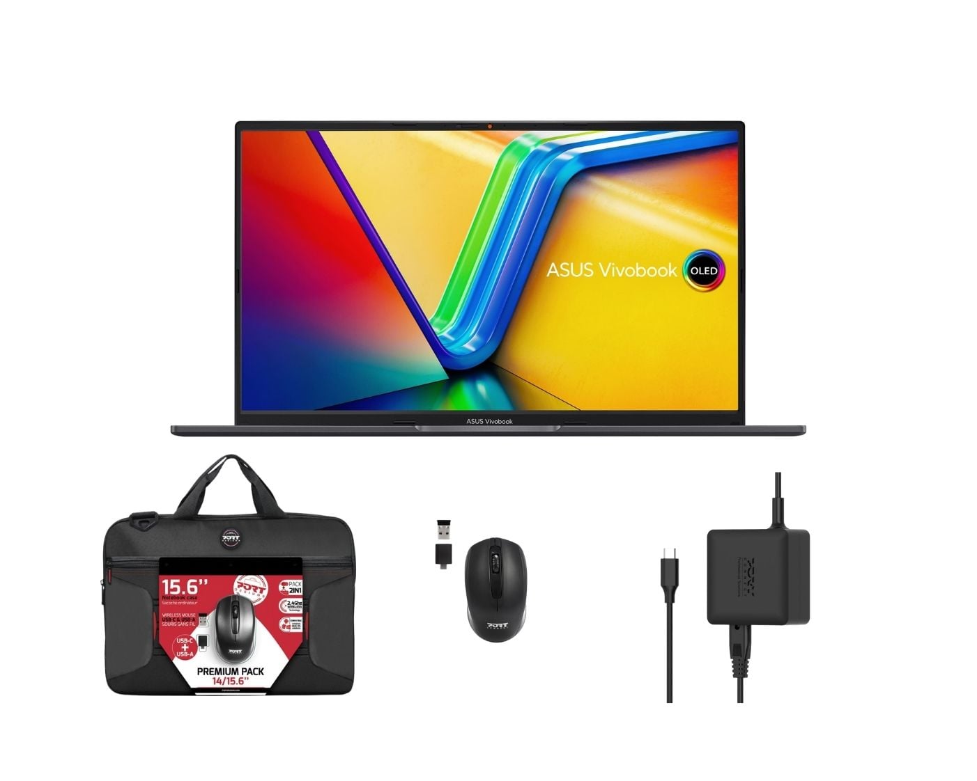 PC portable Asus Vivobook 14"/N150/8/128/11S + Sac souris charg 65W Cybertek