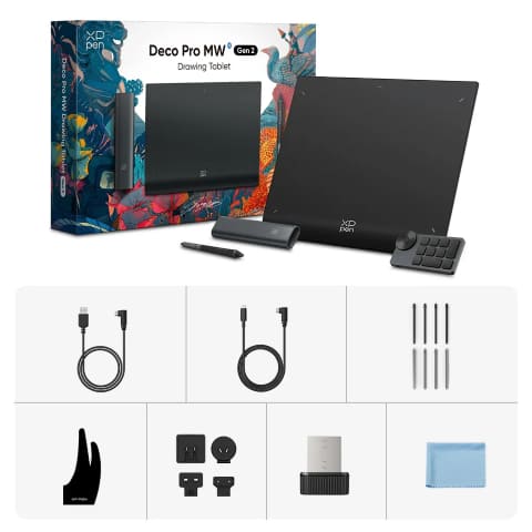 XPPEN Deco Pro XLW Gen 2/5080LPI/15"/Noir - Tablette graphique - 4