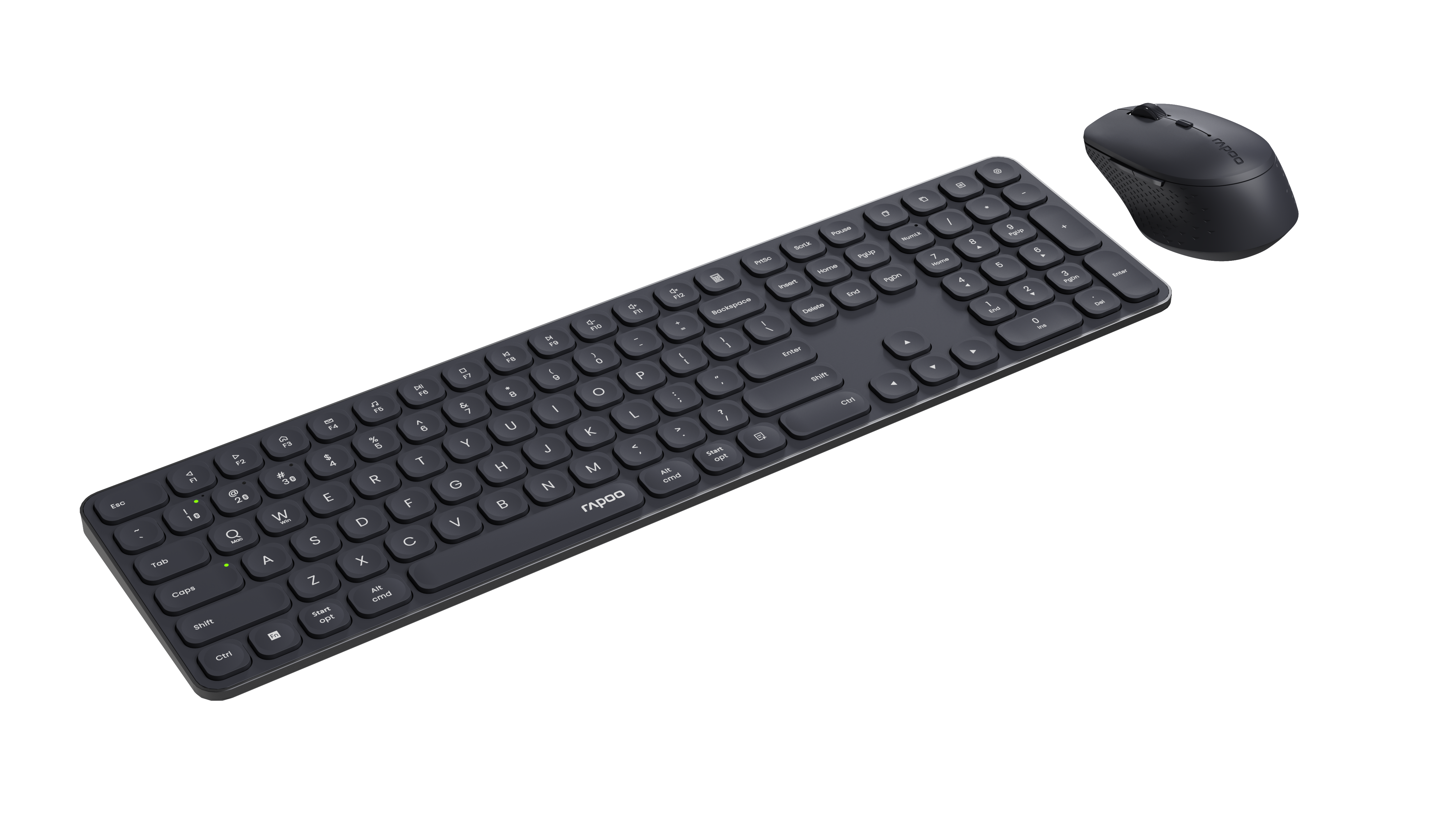 Rapoo 9810M - Pack Clavier/Souris - Cybertek.fr - 1