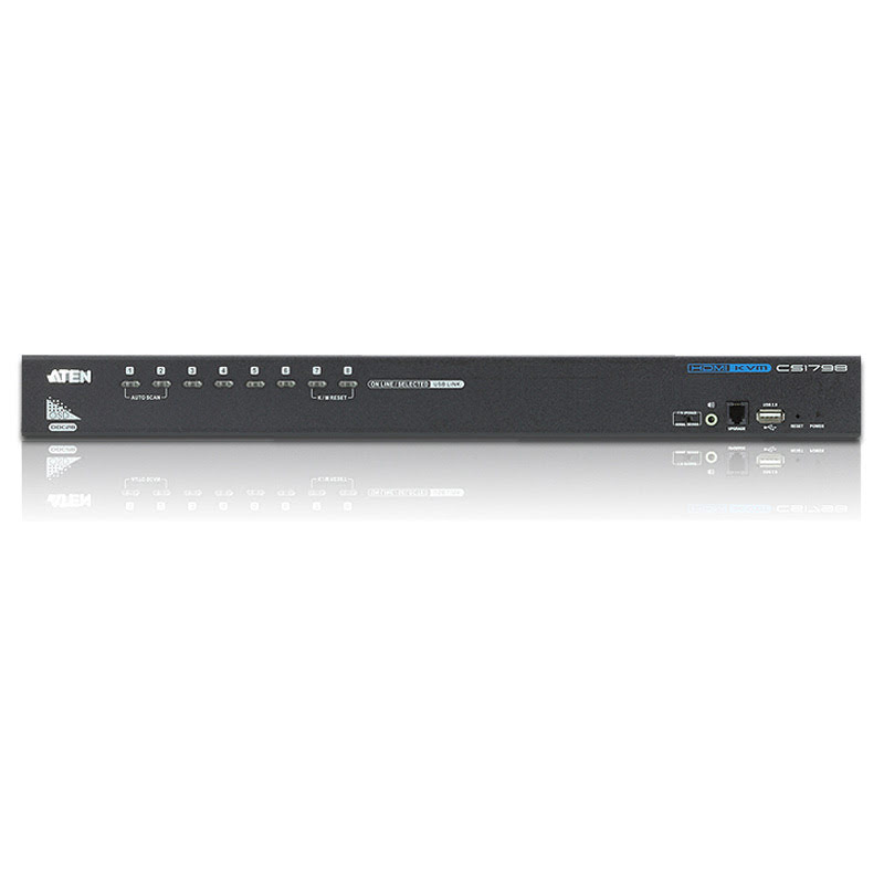 CS1798 KVM HDMI 1.3/USB2.0/Jack - 8 UC - Commutateur Aten - 2