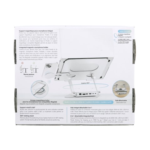 iClick Support notebook/6 ports/Gris - T'nB - 3