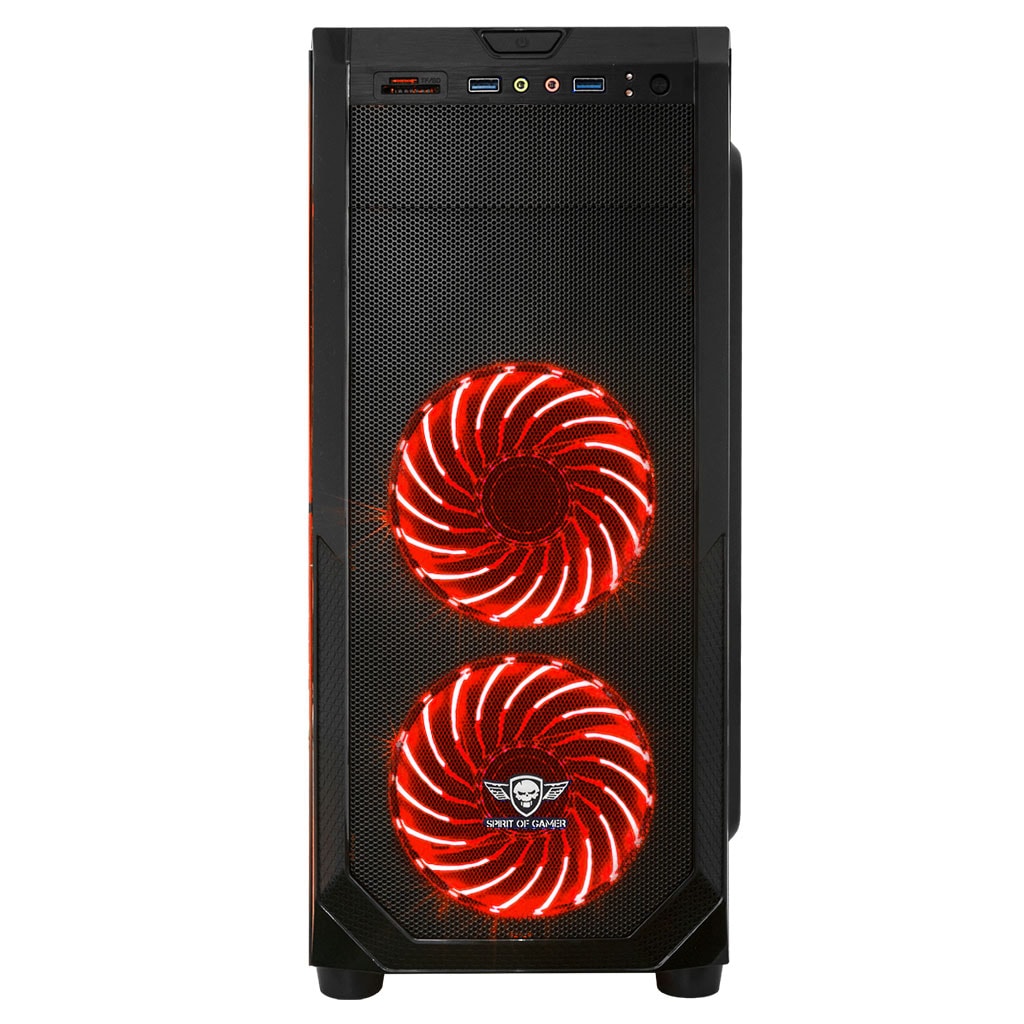 Spirit Of Gamer ROGUE I RED Noir - Boîtier PC Spirit Of Gamer - 4